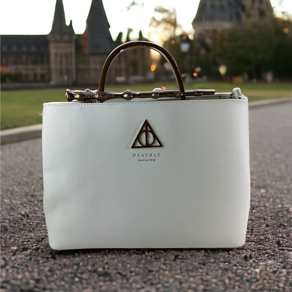 Loungefly ⚡️Harry Potter Deathly Hallows Elder Wand Crossbody Handbag Purse Bag - Picture 3 of 16